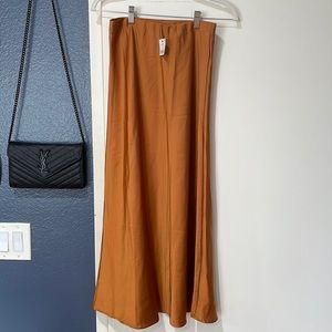 XS satin midi skirt